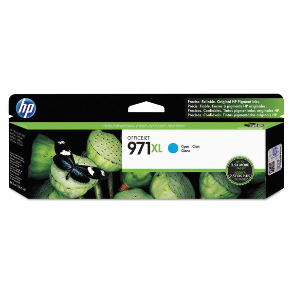 HP HP 971XL, (CN626AM) High-Yield Cyan Original Ink Cartridge (HEWCN626AM)