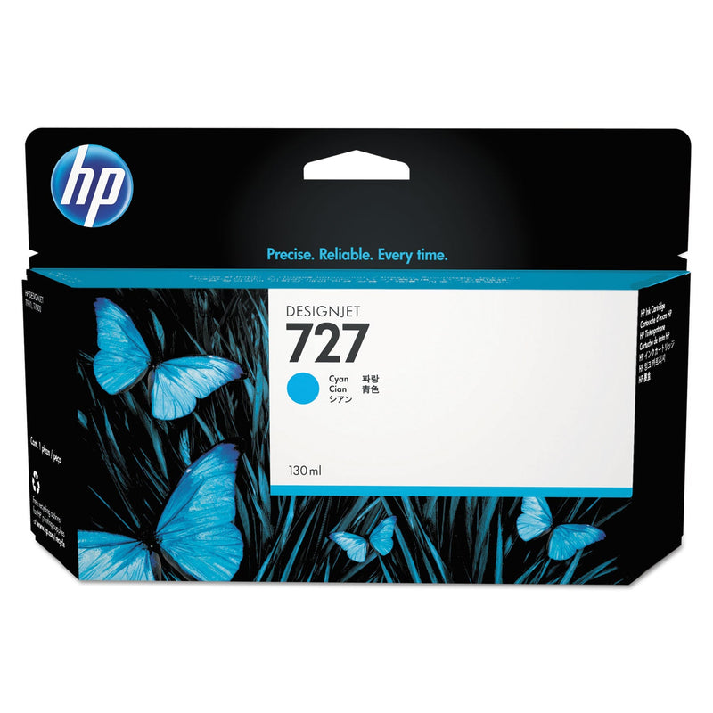 HP HP 727, (B3P19A) Cyan Original Ink Cartridge (HEWB3P19A) Each