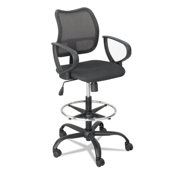 Safco® Vue Series Mesh Extended-Height Chair, Supports Up to 250 lb, 23" to 33" Seat Height, Black Fabric (SAF3395BL) Each