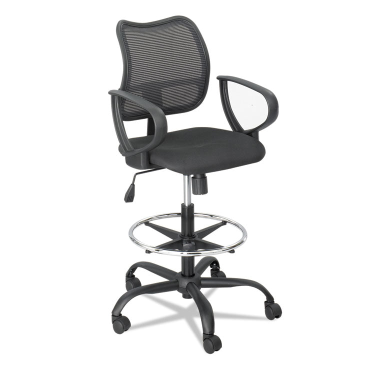 Safco® Vue Series Mesh Extended-Height Chair, Supports Up to 250 lb, 23" to 33" Seat Height, Black Fabric (SAF3395BL) Each