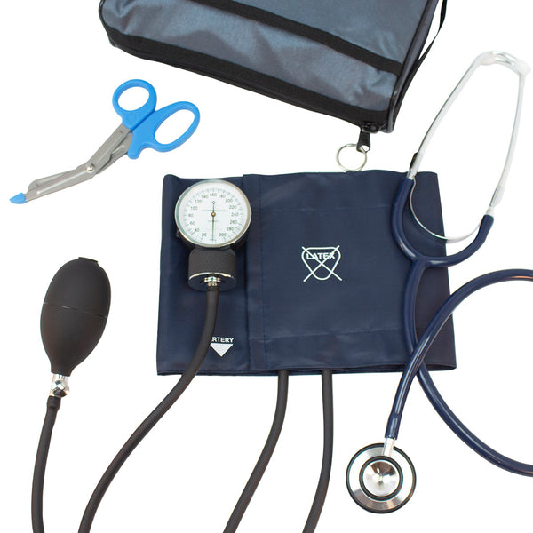 Proscope™ Reusable Aneroid / Stethoscope Set 23 to 33 cm Adult Cuff Dual Head General Exam Stethoscope Pocket Aneroid (1028819_EA) 1/EA