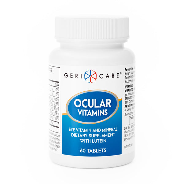 Geri-Care® Eye Vitamin Supplement Vitamin A / Ascorbic Acid / Vitamin E 14,320 IU - 226 mg - 200 IU Strength Tablet 60 per Bottle (689187_CS) 12/CS