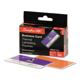 GBC® UltraClear Thermal Laminating Pouches, 5 mil, 3.69" x 2.19", Gloss Clear, 100/Box (GBC51005) Box of 100