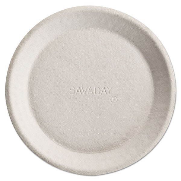 Chinet® Savaday Molded Fiber Plates, 10", Cream, 500/Carton (HUH10117)