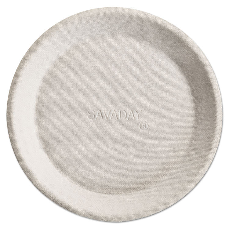 Chinet® Savaday Molded Fiber Plates, 10", Cream, 500/Carton (HUH10117)