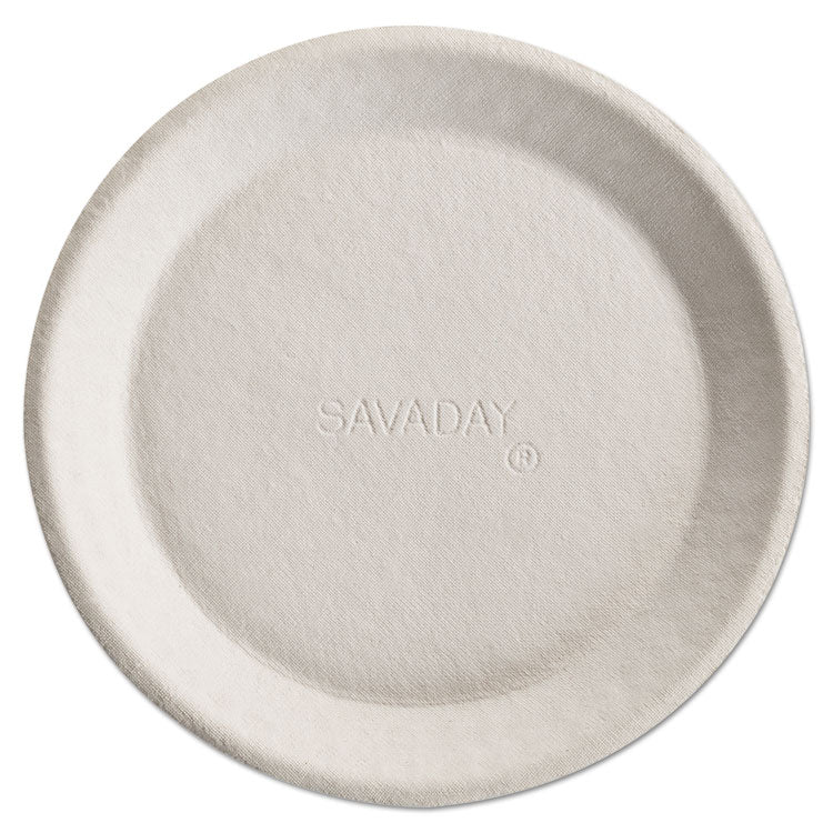 Chinet® Savaday Molded Fiber Plates, 10", Cream, 500/Carton (HUH10117) Case of 500