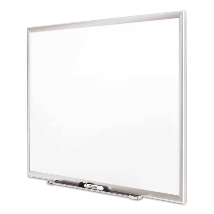 Quartet® Classic Series Porcelain Magnetic Dry Erase Board, 48 x 36, White Surface, Silver Aluminum Frame (QRT2544)