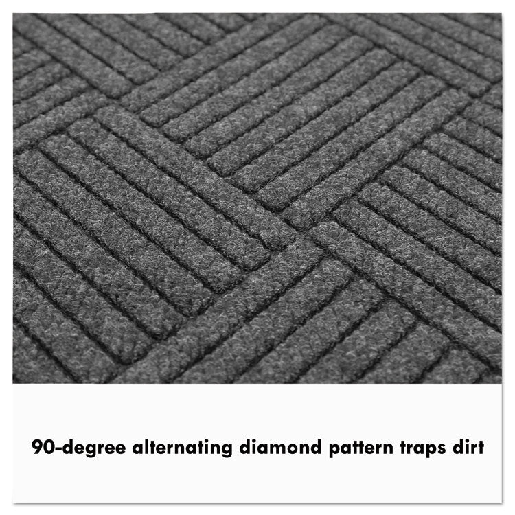 Guardian EcoGuard Diamond Floor Mat, Double Fan, 36 x 96, Charcoal (MLLEGDDF030804)