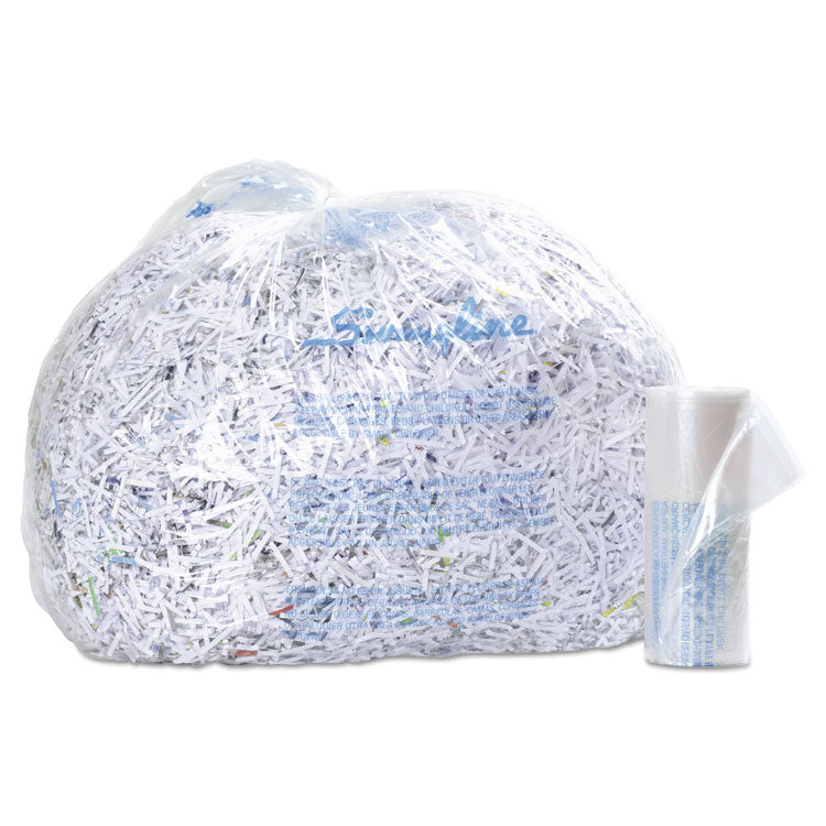GBC® Plastic Shredder Bags, 6-8 gal Capacity, 100/Box (SWI1765016) Box of 100