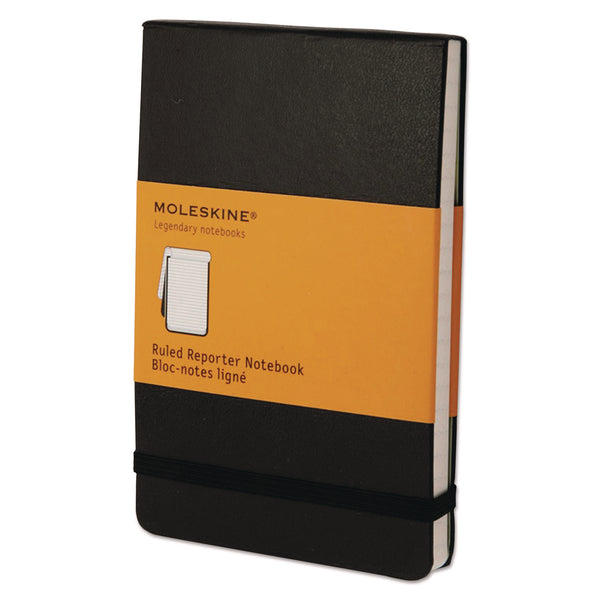 Moleskine Reporter Notebook, Narrow Rule, Black Cover, 3.5 x 5.5, 192 Sheets (HBGQP511) Each