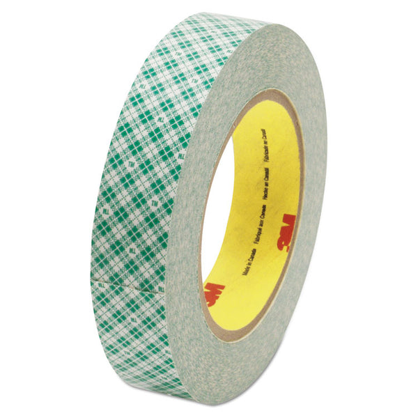 3M™ Double-Coated Tissue Tape, 3" Core, 1" x 36 yds, White (MMM410M)