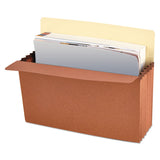 Universal® Redrope Expanding File Pockets, 5.25" Expansion, Letter Size, Redrope, 10/Box (UNV15262)