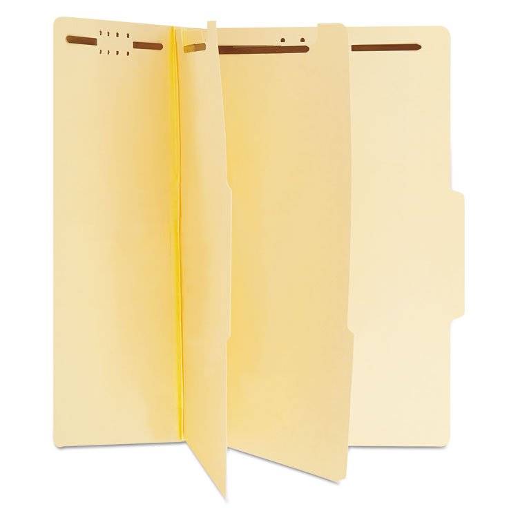 Universal® Six-Section Classification Folders, 2" Expansion, 2 Dividers, 6 Fasteners, Letter Size, Manila Exterior, 15/Box (UNV10300) Each