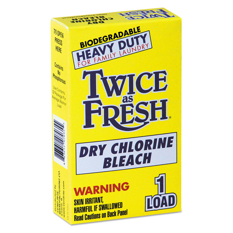 Twice as Fresh® Heavy Duty Coin-Vend Powdered Chlorine Bleach, 1 load, 100/Carton (VEN2979646) Case of 100