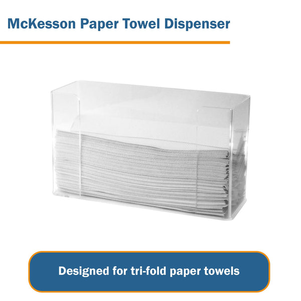 McKesson Paper Towel Dispenser Clear Plastic Wall Mount (869647_EA) 1/EA