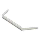 Universal® Two-Piece Two-Prong Paper Fastener Bases, 1" Capacity, 2.75" Center to Center, Silver, 100/Box (UNV81011) Pack of 100