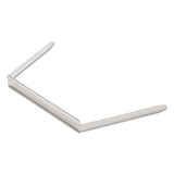Universal® Two-Piece Two-Prong Paper Fastener Bases, 2" Capacity, 2.75" Center to Center, Silver, 100/Box (UNV81012) Pack of 100