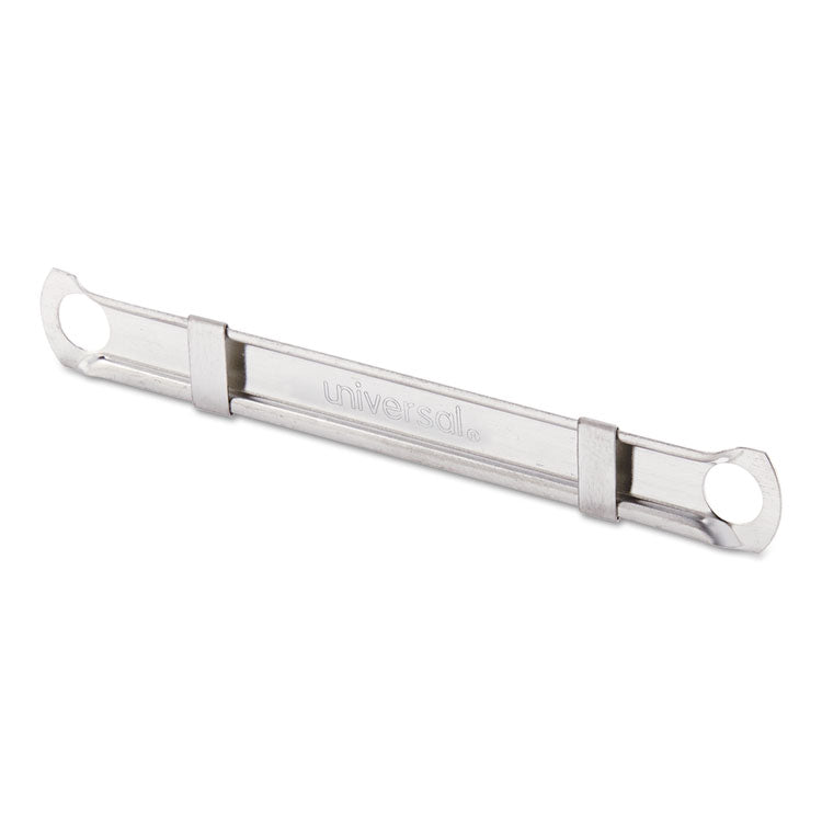 Universal® Two-Piece Two-Prong Paper Fastener Compressors, 2.75" Center to Center, Silver, 100/Box (UNV81024) Pack of 100