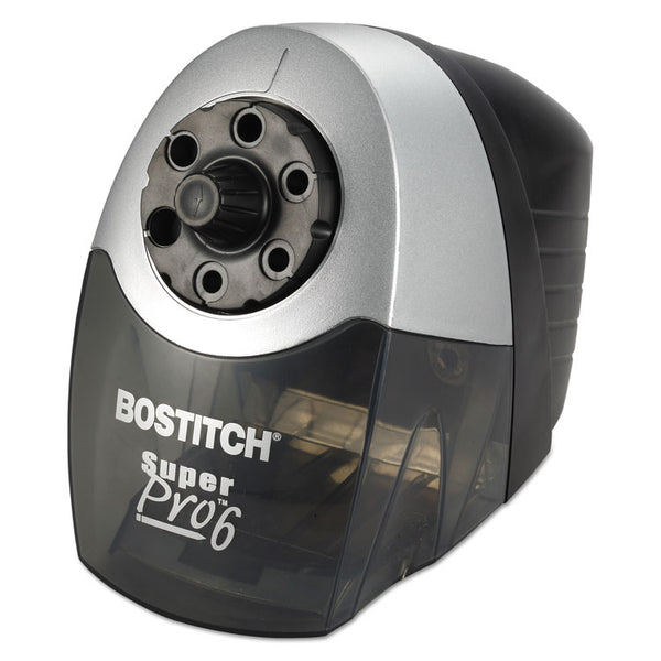 Bostitch® Super Pro 6 Commercial Electric Pencil Sharpener, AC-Powered, 6.13 x 10.69 x 9, Gray/Black (BOSEPS12HC)