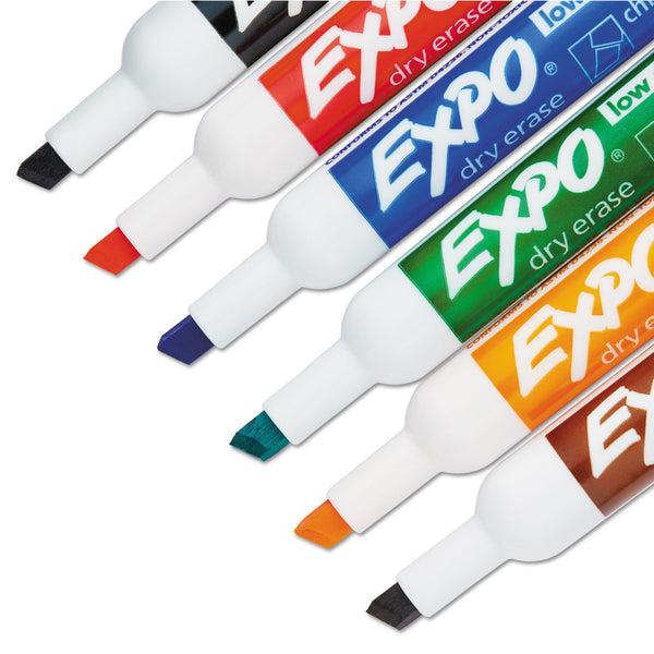 Expo® Low-Odor Dry Erase Marker and Organizer Kit, Broad Chisel Tip, Assorted Colors, 6/Set (SAN80556A) 6 ST