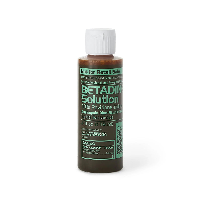 Betadine® Skin Prep Solution 4 oz. Bottle 10% Strength Povidone-Iodine NonSterile (1257414_CS) 36/CS