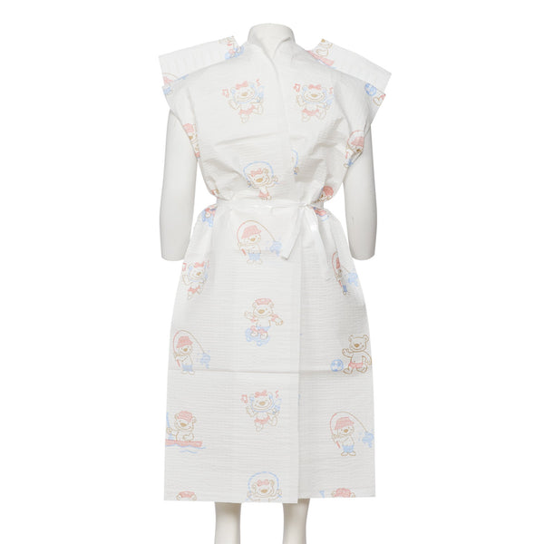 Graham Medical Products Patient Exam Gown Child Size Kid Design (Activity Bears® Print) Disposable (236131_CS) 50/CS