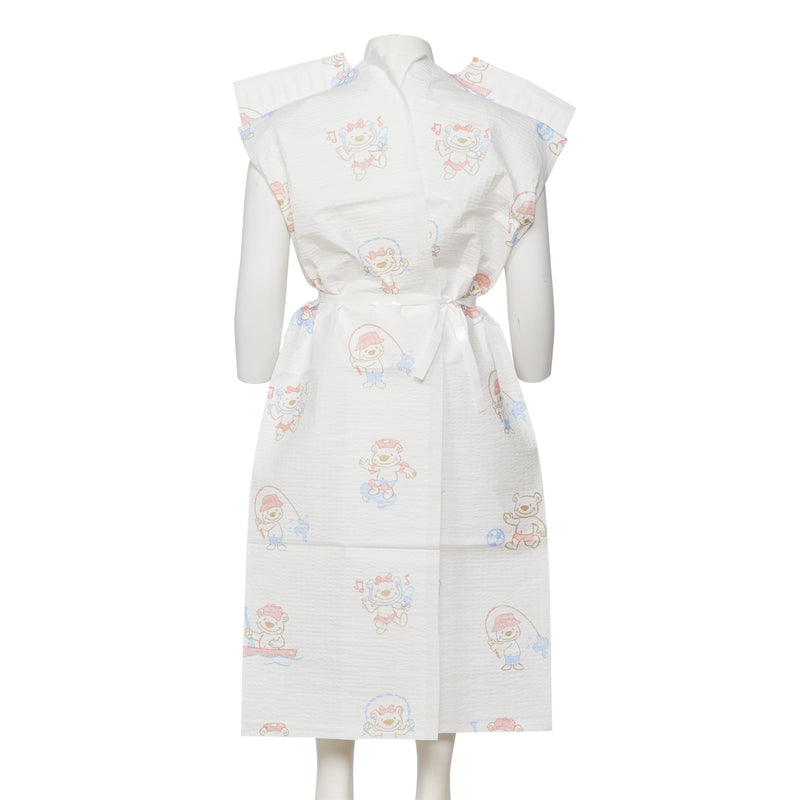 Graham Medical Products Patient Exam Gown Child Size Kid Design (Activity Bears® Print) Disposable (236131_CS) 50/CS