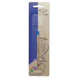 Parker® Refill for Parker Ballpoint Pens, Fine Conical Tip, Blue Ink (PAR1950368)