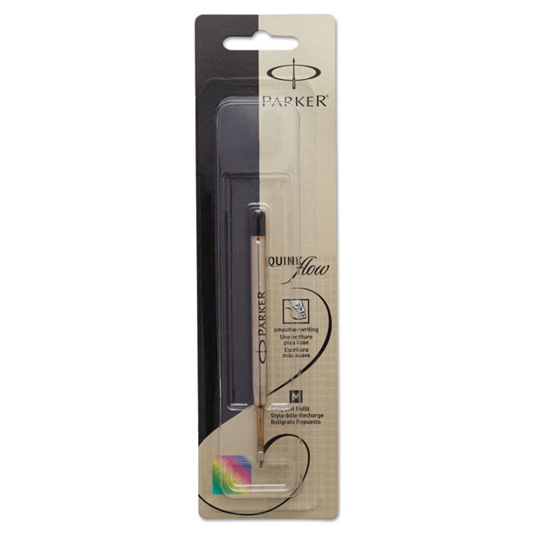Parker® Refill for Parker Ballpoint Pens, Medium Conical Tip, Black Ink (PAR1950369)