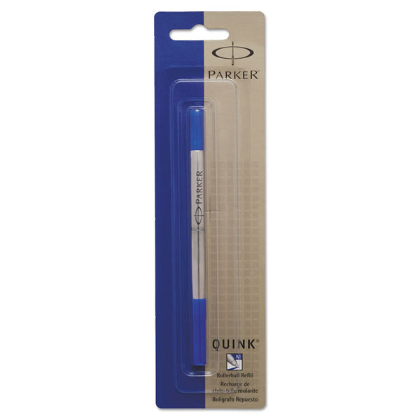 Parker® Refill for Parker Roller Ball Pens, Medium Conical Tip, Blue Ink (PAR1950324)