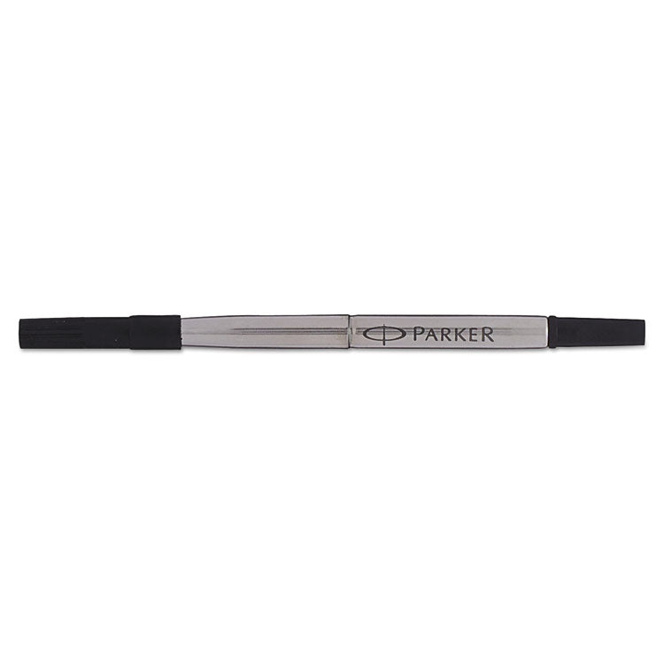 Parker® Refill for Parker Roller Ball Pens, Medium Conical Tip, Black Ink (PAR1950323)