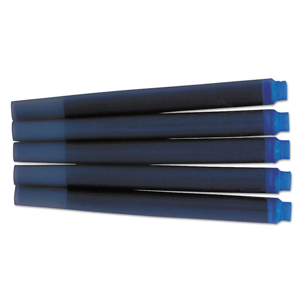 Parker® Refill Cartridge for Parker Washable Ink Fountain Pens, Blue Ink, 5/Pack (PAR1950208)