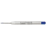 Parker® Refill for Parker Ballpoint Pens, Fine Conical Tip, Blue Ink (PAR1950368)