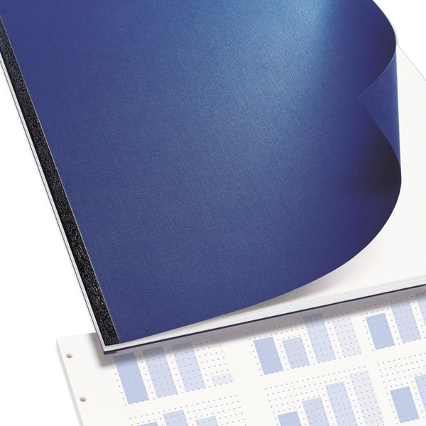 GBC® VeloBind Presentation Covers, Navy, 11 x 8.5, Punched & Scored, 25/Pack (SWI9743511)