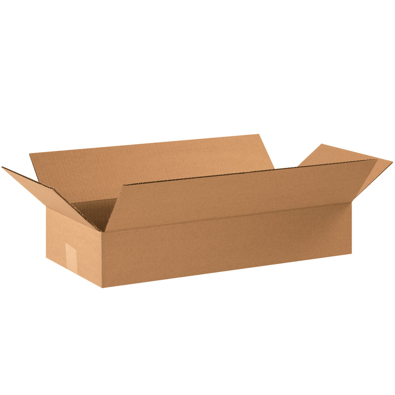 22 x 10 x 4" Flat Corrugated Boxes (22104) Bundle Of 25