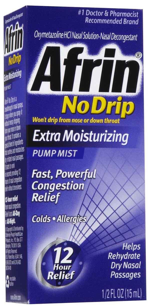 Afrin® No Drip Extra Moisturizing Sinus Relief 0.05% Strength Nasal Spray 15 mL (830841_EA) 1/EA