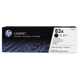 HP HP 83A, (CF283A-D) 2-Pack Black Original LaserJet Toner Cartridges (HEWCF283AD)