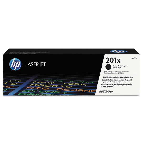 HP HP 201X, (CF400X) High-Yield Black Original LaserJet Toner Cartridge (HEWCF400X)