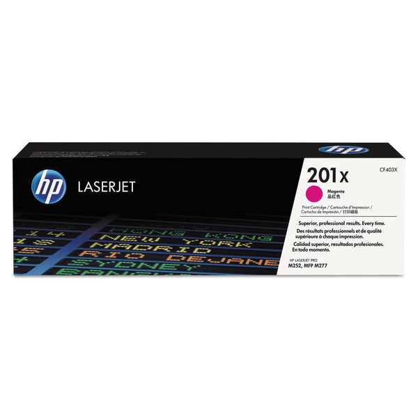 HP HP 201X, (CF403X) High-Yield Magenta Original LaserJet Toner Cartridge (HEWCF403X)