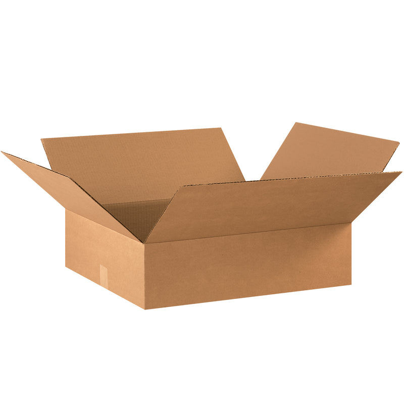 22 x 18 x 6" Flat Corrugated Boxes (22186) Bundle Of 20