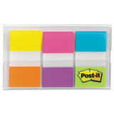 Post-it® Flags Page Flags in Portable Dispenser, Assorted Brights, 60 Flags/Pack (MMM680EGALT) Pack of 60