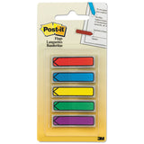 Post-it® Flags Arrow 0.5" Page Flags, Blue/Green/Purple/Red/Yellow, 20/Color, 100/Pack (MMM684ARR1) Pack of 100