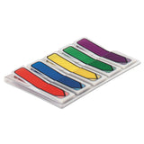 Post-it® Flags Arrow 0.5" Page Flags, Blue/Green/Purple/Red/Yellow, 20/Color, 100/Pack (MMM684ARR1) Pack of 100