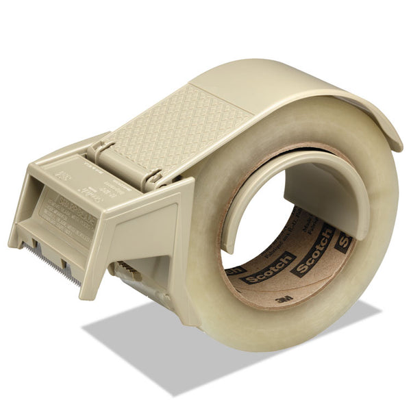 Scotch® Compact and Quick Loading Dispenser for Box Sealing Tape, 3" Core, For Rolls Up to 2" x 50 m, Gray (MMMH122)