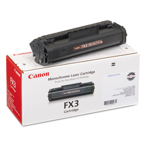 Canon® 1557A002BA (FX-3) Toner, 2,700 Page-Yield, Black (CNMFX3)