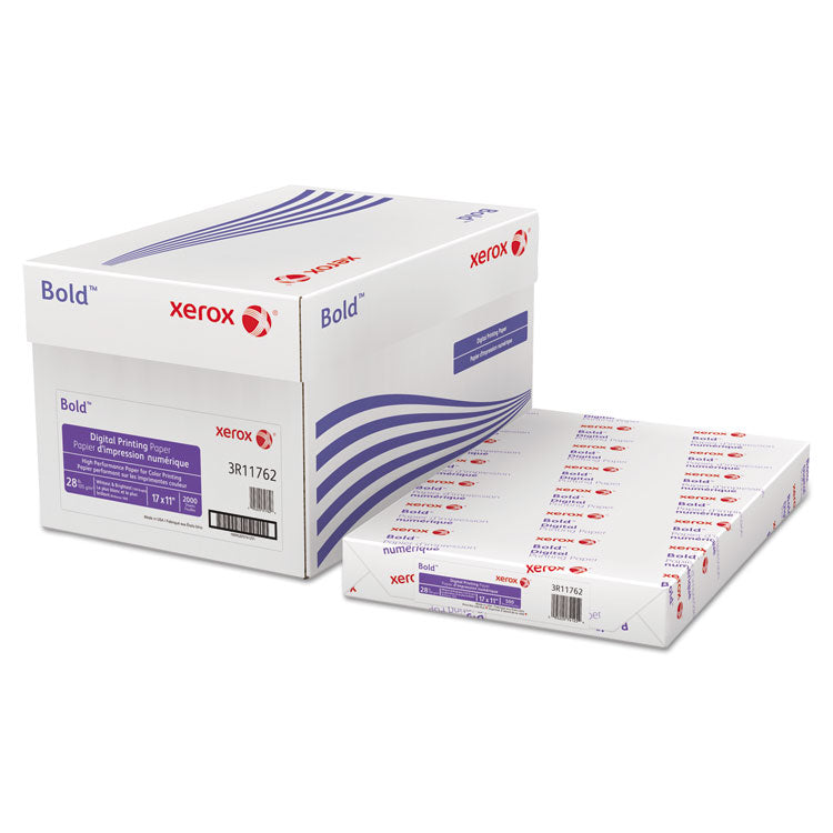 xerox™ Bold Digital Printing Paper, 100 Bright, 28 lb Bond Weight, 11 x 17, White, 500/Ream (XER3R11762)