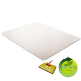 deflecto® SuperMat Frequent Use Chair Mat, Medium Pile Carpet, Flat, 46 x 60, Rectangle, Clear (DEFCM14443F) Each