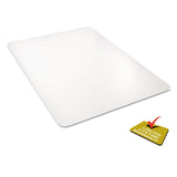 deflecto® All Day Use Chair Mat - All Carpet Types, 36 x 48, Rectangular, Clear (DEFCM11142PC)