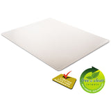 deflecto® SuperMat Frequent Use Chair Mat, Med Pile Carpet, 45 x 53, Beveled Rectangle, Clear (DEFCM14243) Each