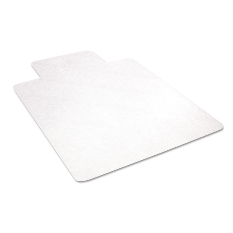 deflecto® EconoMat All Day Use Chair Mat for Hard Floors, Flat Packed, 45 x 53, Wide Lipped, Clear (DEFCM21232) Each